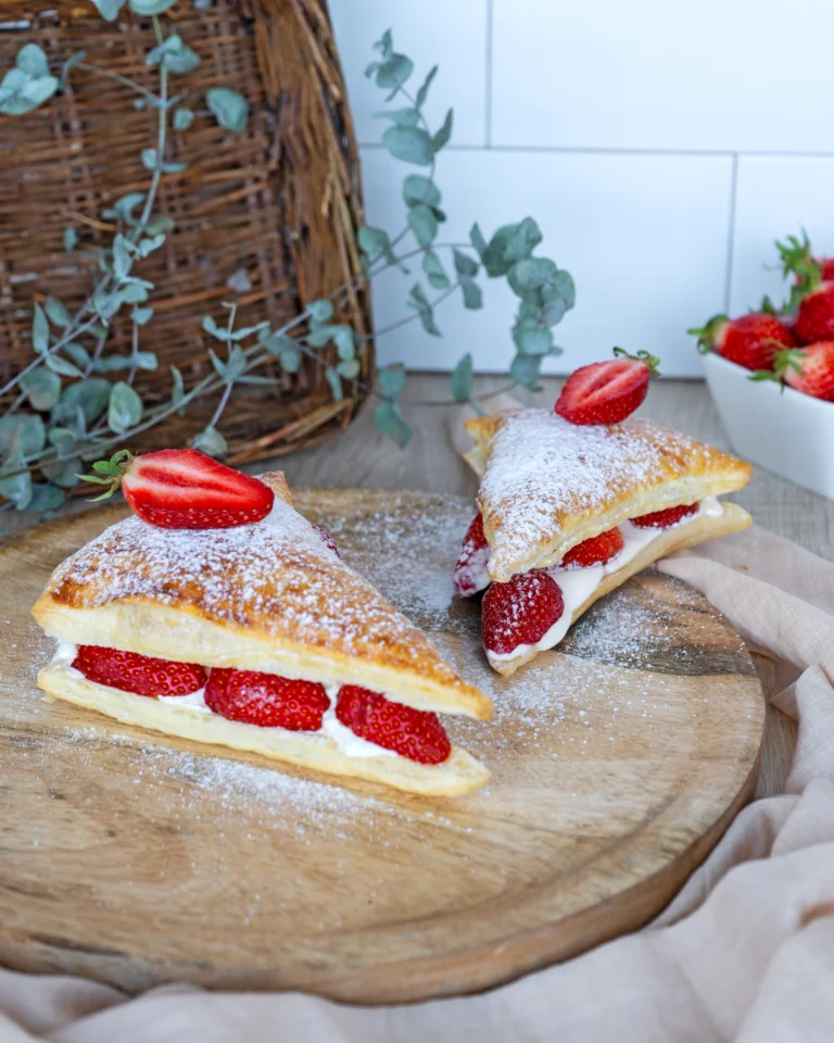 Feuilleté aux fraises