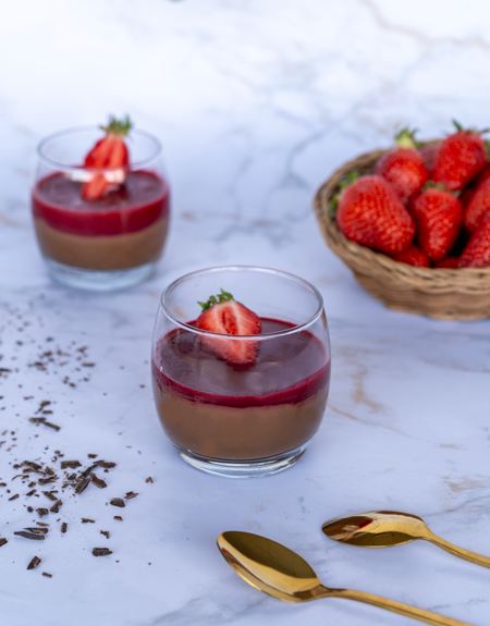 Mousse choco fraises
