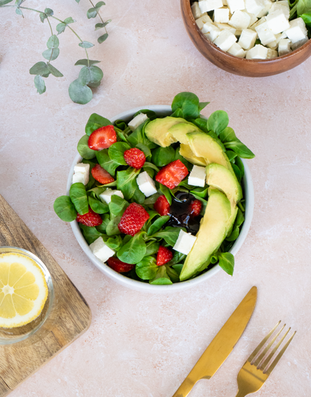 Salade fraise avocat